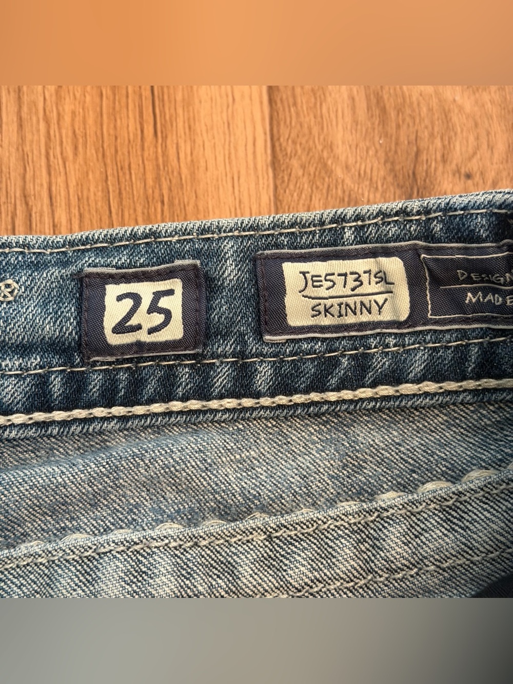 Miss Me Skinny Blue Jeans Sequins Women Size 25 Embleished - Picture 4 of 8